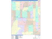 Overland Park Wall Map Color Cast Style 2022